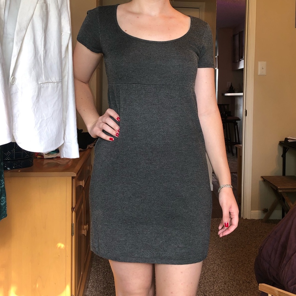 Perfect Condition Charcoal Gray Babydoll Dress ✨